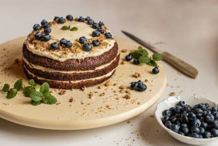 Lemon Blueberry Yogurt Pound Cake