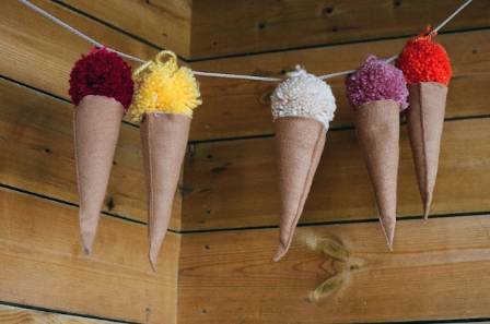 DIY Felt Ice Cream Cone 